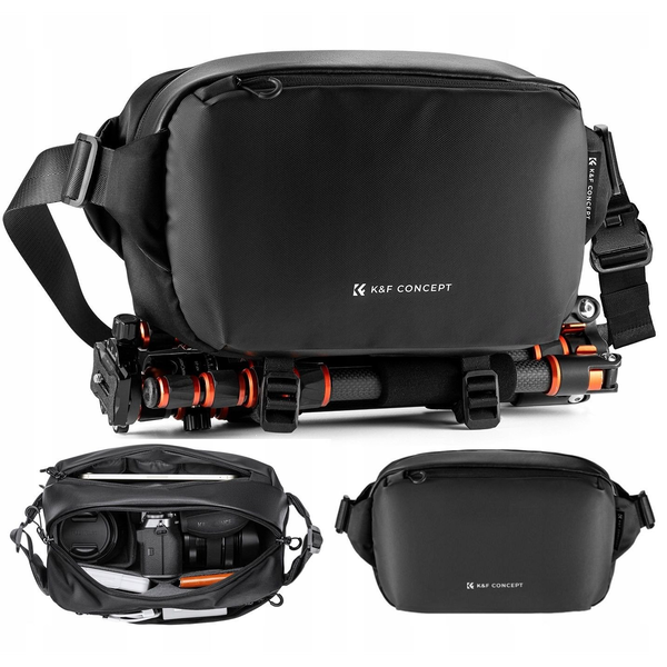 K-F CONCEPT Alpha Sling 10L fotós oldaltáska fekete
