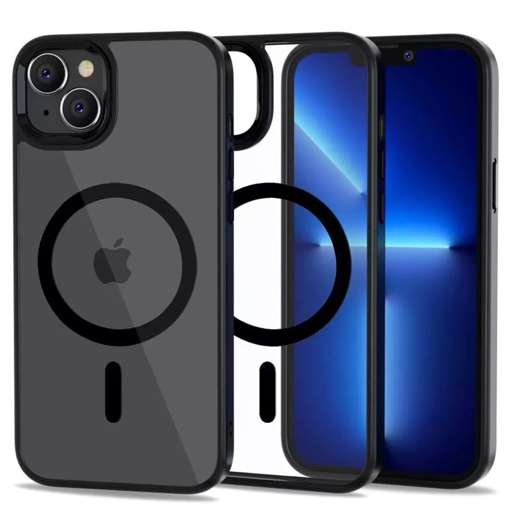 Tech-Protect MAGMAT Magsafe Apple iPhone 14 tok átlátszó fekete(925467) (TP925467)