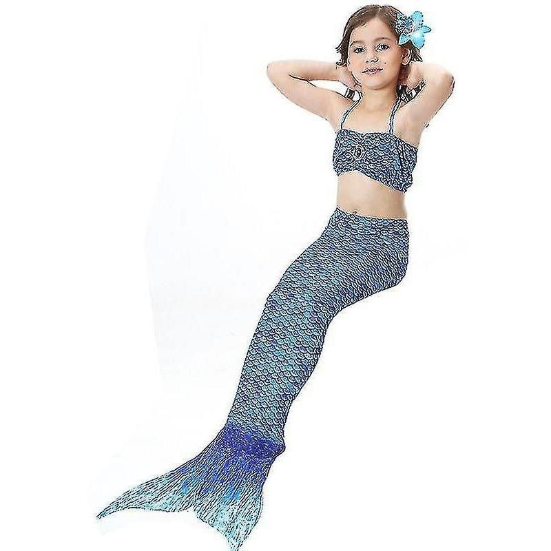 Surtep Kostým na plavání Mořská Panna Mermaid 3-pack Blue Maiden Vel. 130 (SUR40708)