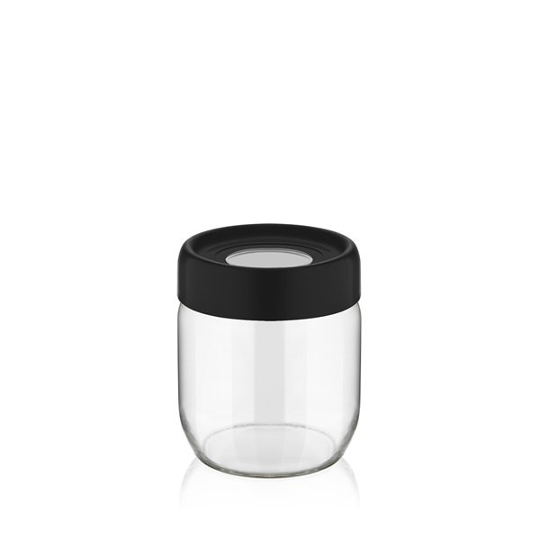 IRIS C-00114 Ring üveg tároló 425ml, fekete, elfántcsont vagy szürke színű (C-00114)