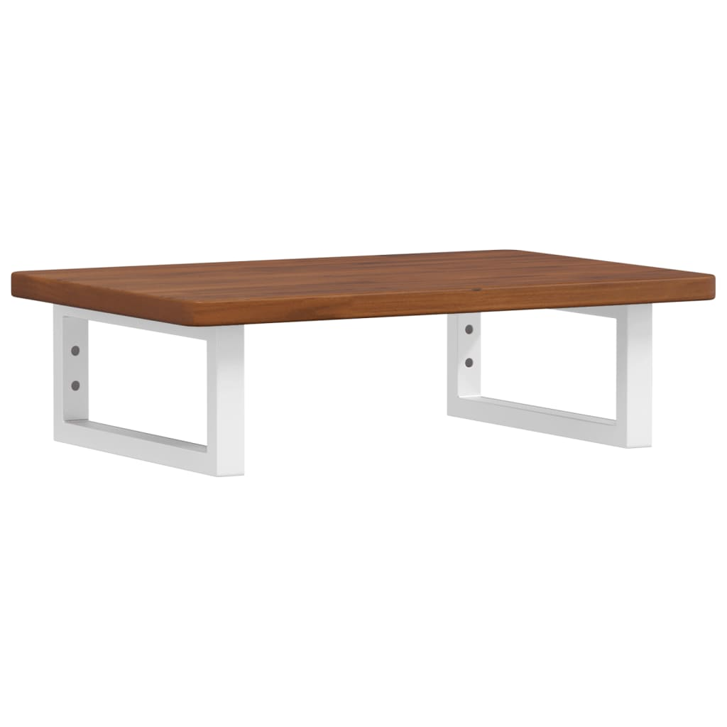 acél és tömör tölgyfa falra szerelhető mosdópolc (3302348)