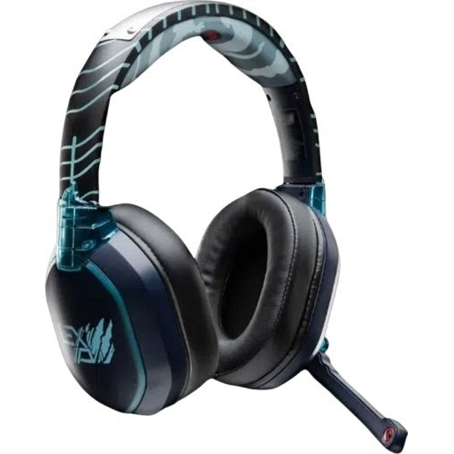 Lexip Kakashi Kamui Headset Kabel & trådløs Spil Bluetooth Sort, Blå