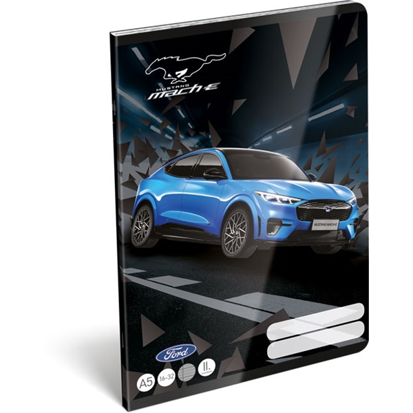 Lizzy Ford Mustang Lightning 22966313 FSC A5 16-32 tűzött vonalas füzet (18888)