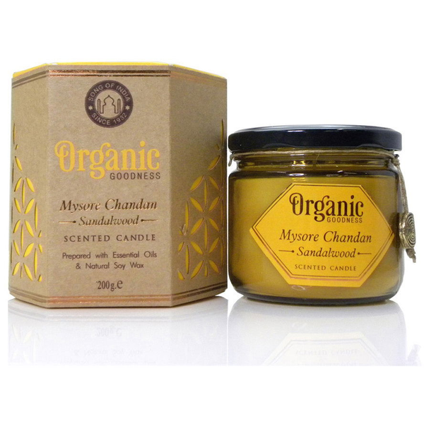 Song of India Organic Goodness Mysore Chandan Sandalwood gyertya, 200g