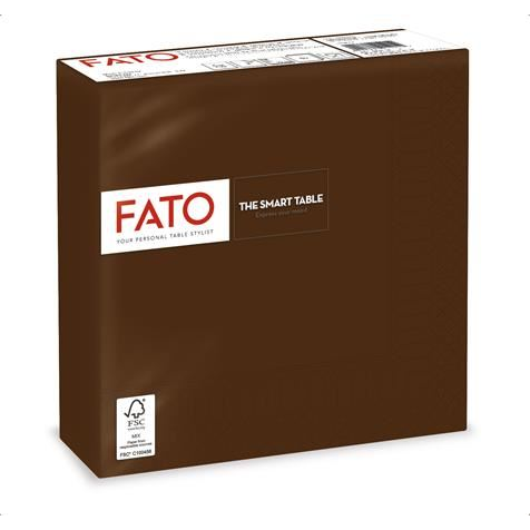 Fato Smart Table szalvéta 33x33cm (50 db/csomag) csokoládé barna (82622400) (F82622400)