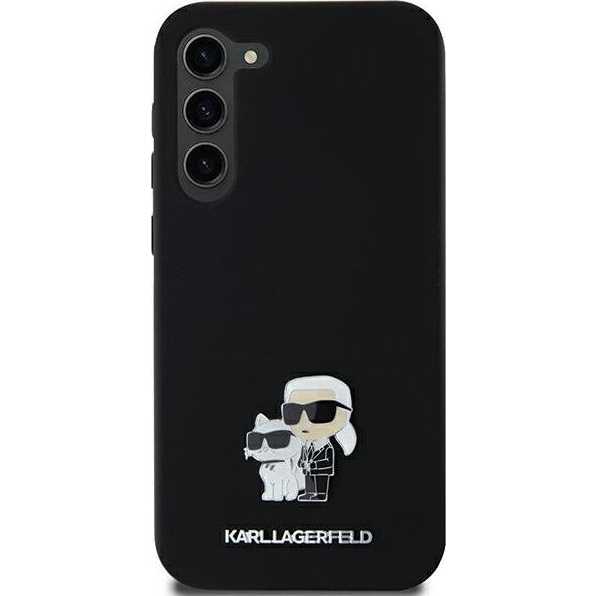 Калъф за телефон Karl Lagerfeld, Силиконов, за Samsung Galaxy A35, Черен