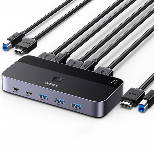Ugreen CM664 HDMI 2.0 Switch, KVM, 2-in-1, 4K 60Hz