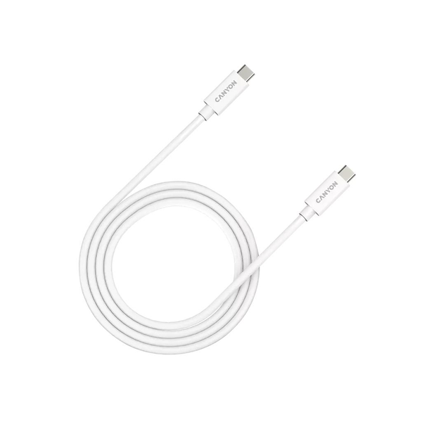 Kabel USB Typ-C - USB Typ-C CANYON UC-44 4.0 1 m 240W Bílý