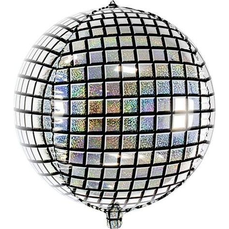 Party Deco Balon foliowy, kula disco, holograficzny, 40 cm. uniwersalny