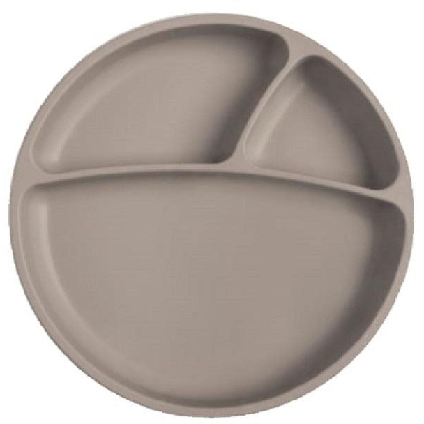 MINIKOIOI osztott, szilikon tapadókoronggal - Grey (8681176330676)