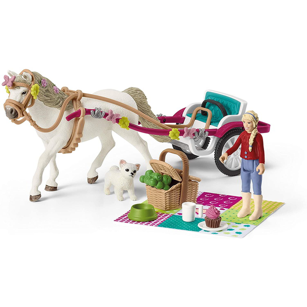 schleich HORSE CLUB Small carriage for the big horse show