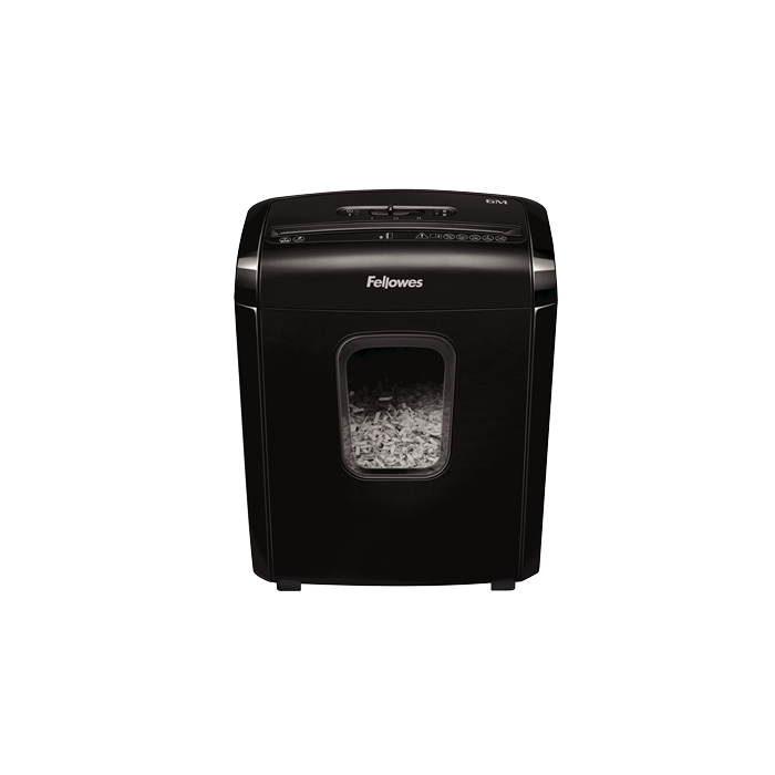Fellowes Powershred 6M iratmegsemmisítő Mikrovágású aprítás Fekete (4631101)