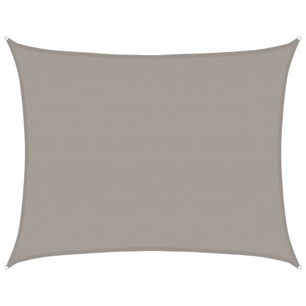 világosszürke négyszögletű HDPE napvitorla 160 g/m² 6x7 m (4001996)