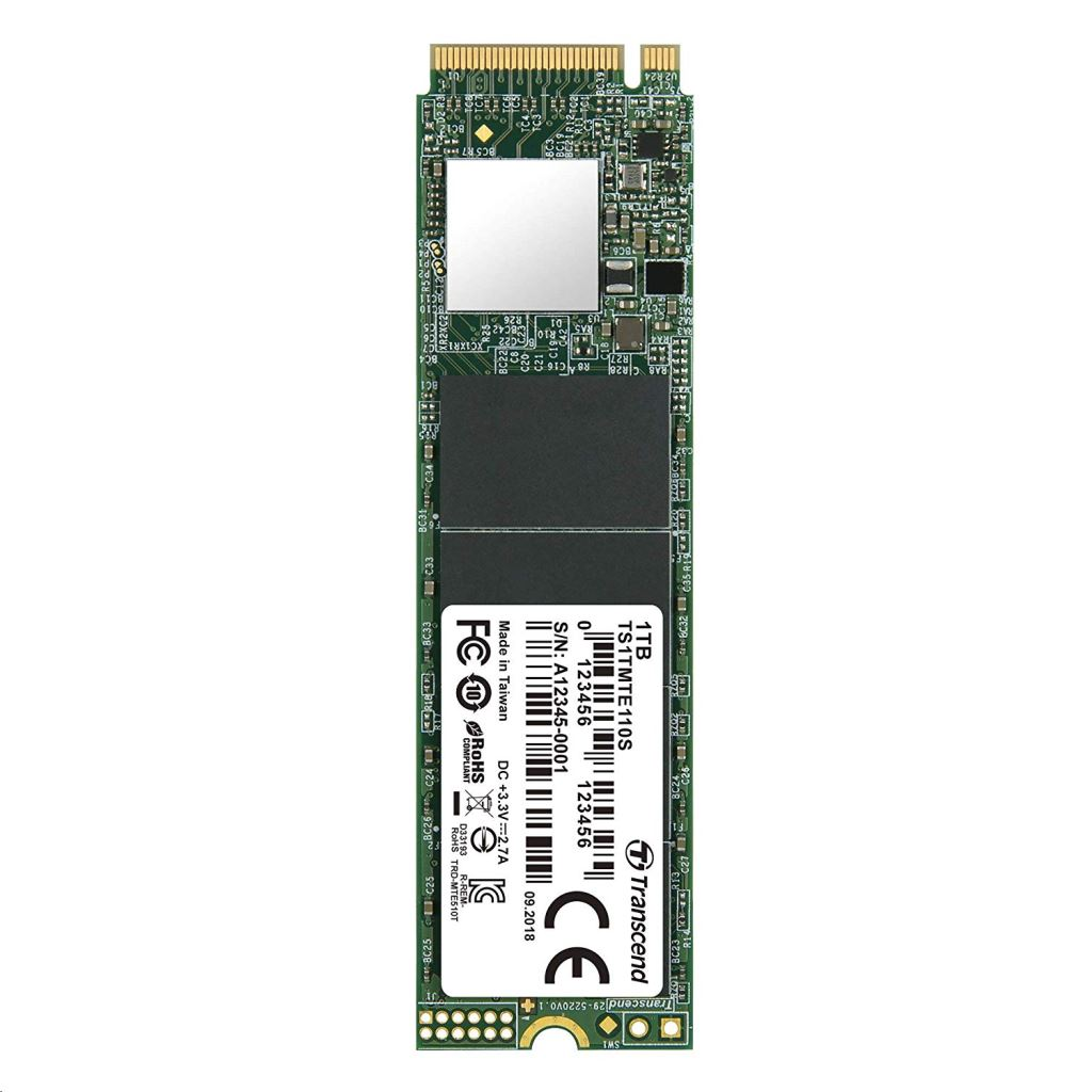 Transcend 110S 1TB M.2 2280 PCIe Gen3 NVMe SSD (TS1TMTE110S)