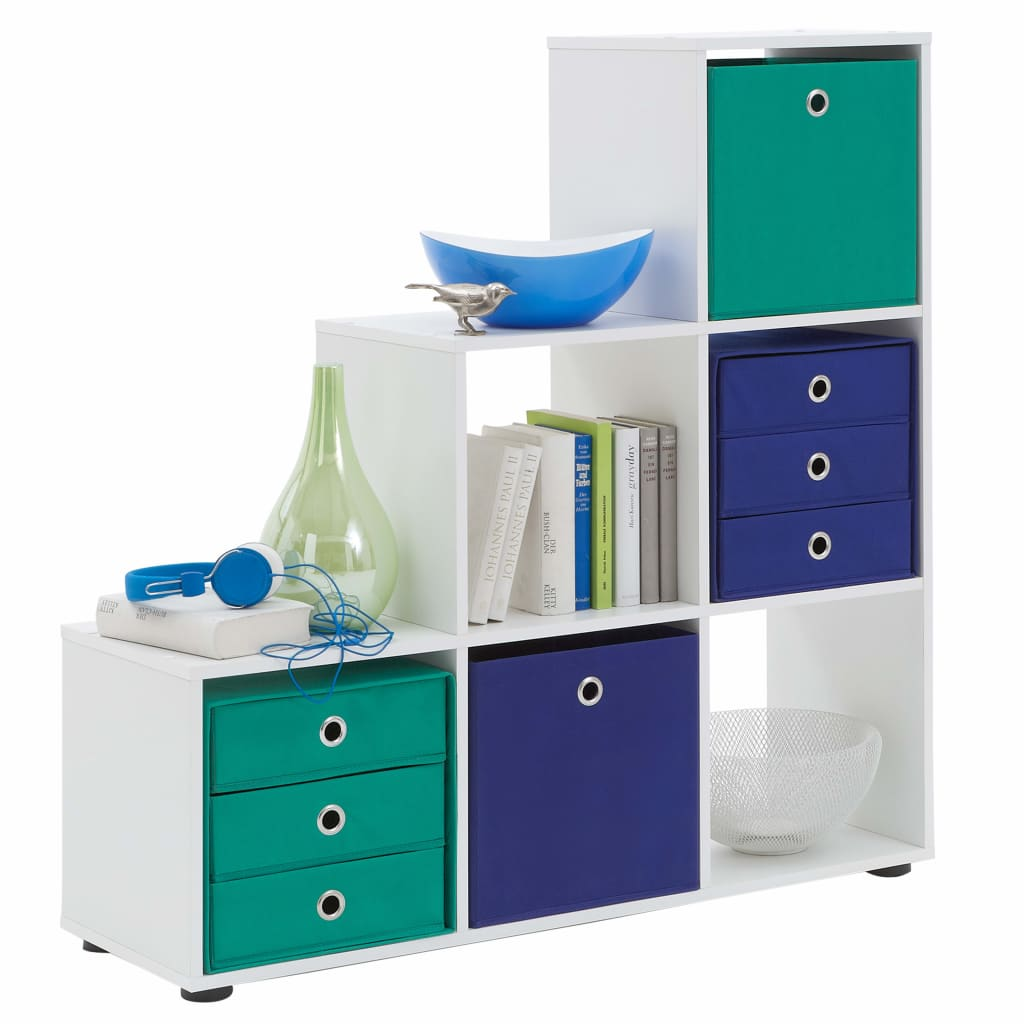 FMD fehér 6 rekeszes szobaelválasztó (428751)