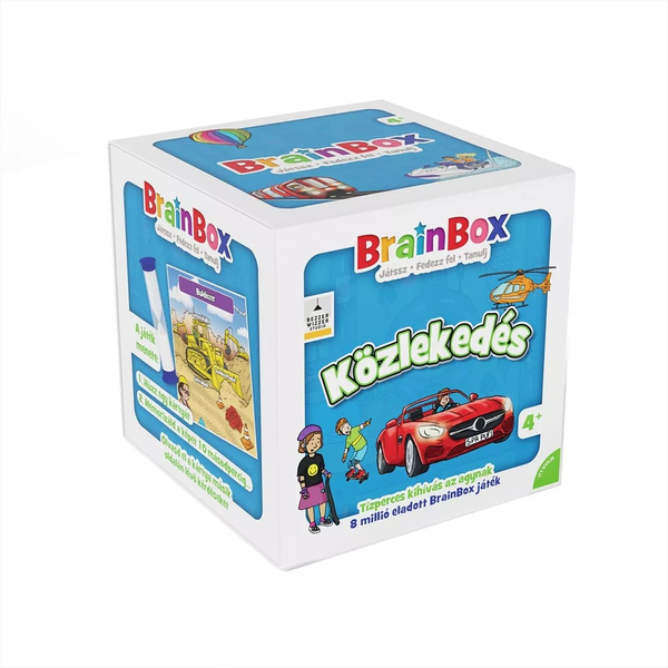 Brainbox Közlekedés 55 kártyás oktató társasjáték