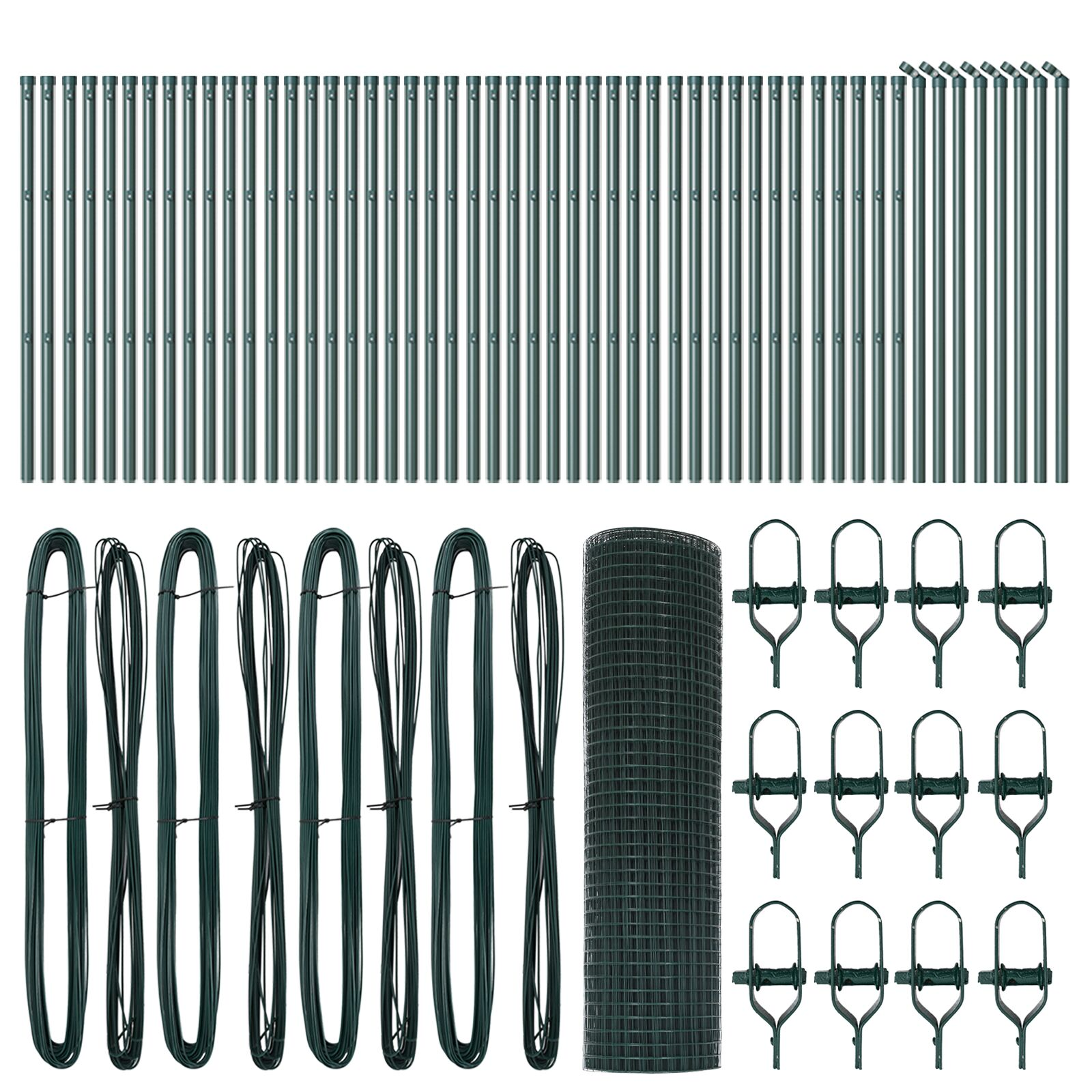 Hegesztett Drótháló Kerítés 13 Posztal Zöld 0.6x100 m Acél (3351783)