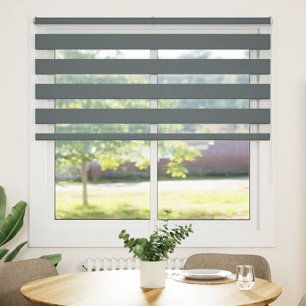 zebrafüggönnyel sötét szürke szövetszélesség 140,9cm poliészter (4014140)