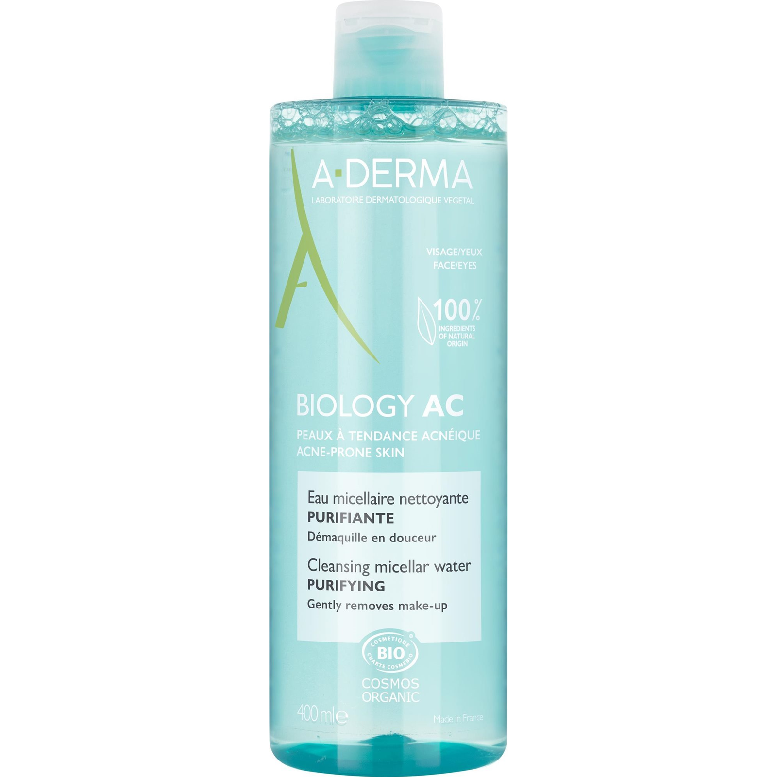 A-DERMA BIOLOGY AC tisztító micellás víz, 400 ml (3282770153033)
