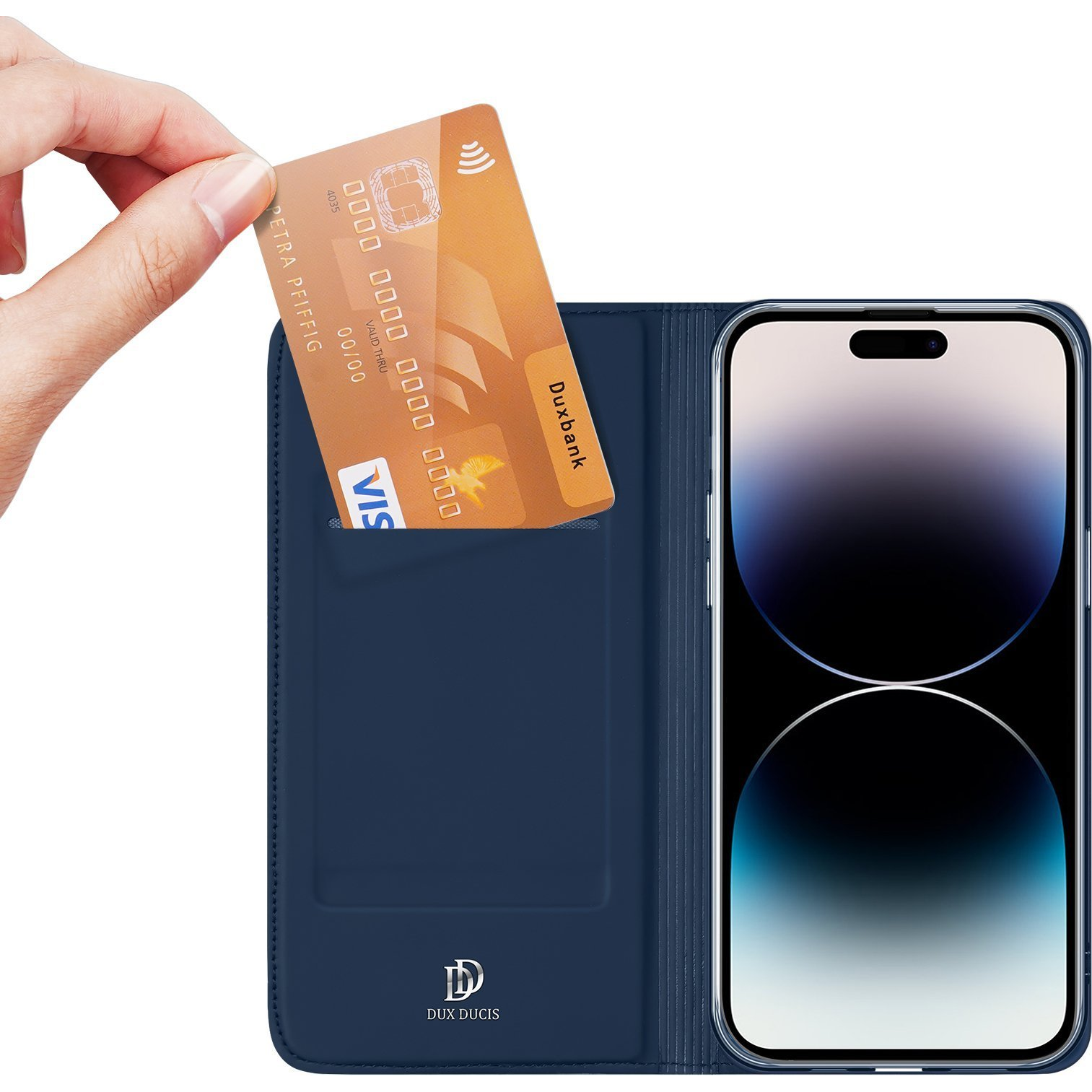 Dux ducis GP-144815 Tok - Apple iPhone 15 Pro, Asztali Tartós, Kék (6934913025420)