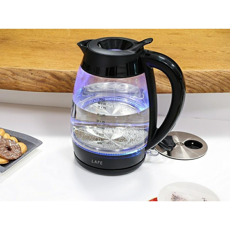 Lafe Essential XL elektromos vízforraló, 2 literes, üveg (LAFCZA47573)
