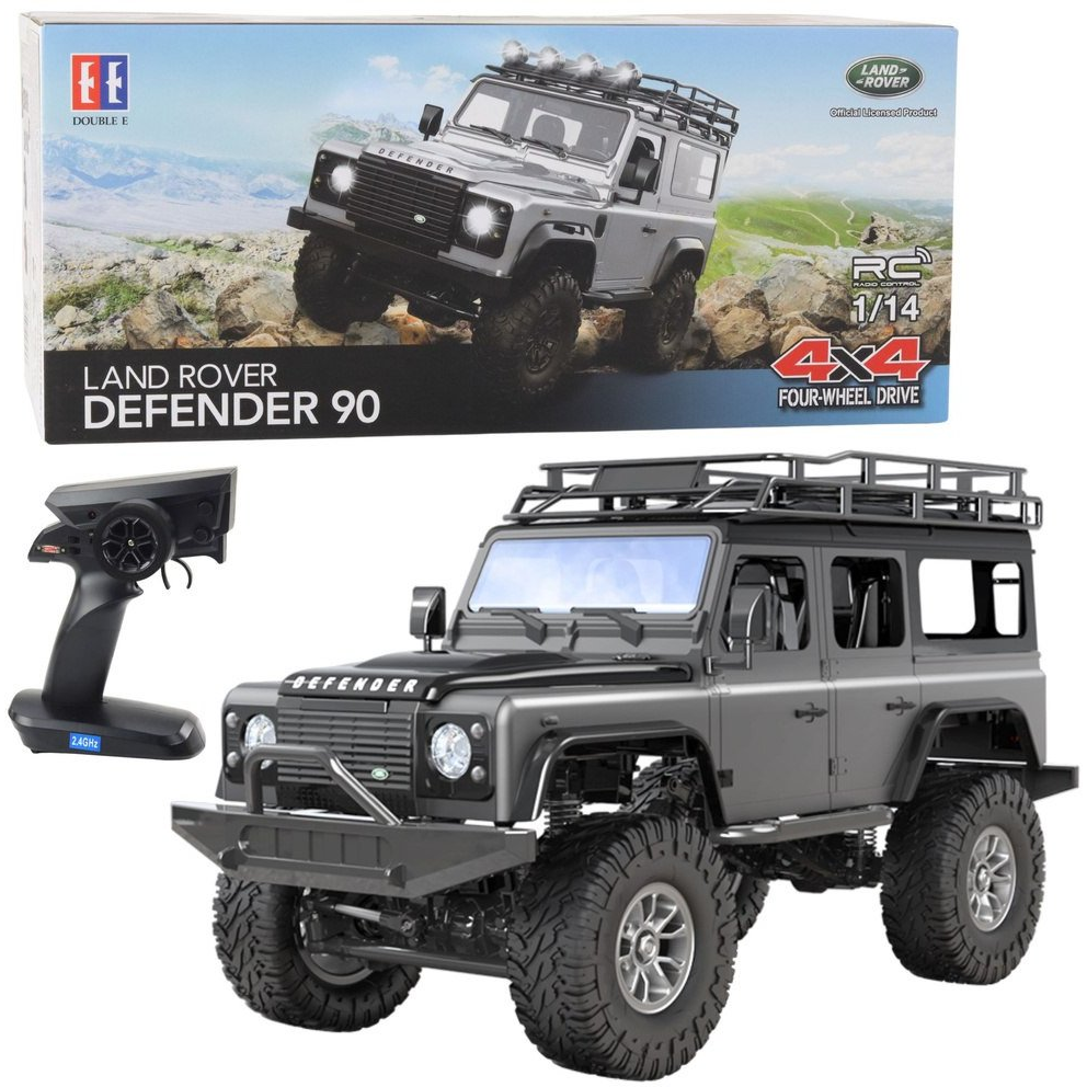 Double E Távirányítású Terepjáró Rc Land Rover Defender 90 Szürke 1:14 (27419)