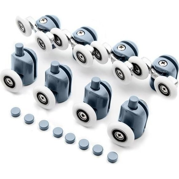 Görgők Zuhanykabinhoz, 8 darabos Készlet. KK9646 (5902802914958)