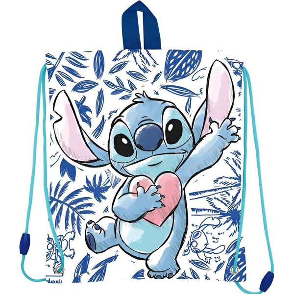 Saco Plano Merienda Stitch Azul
