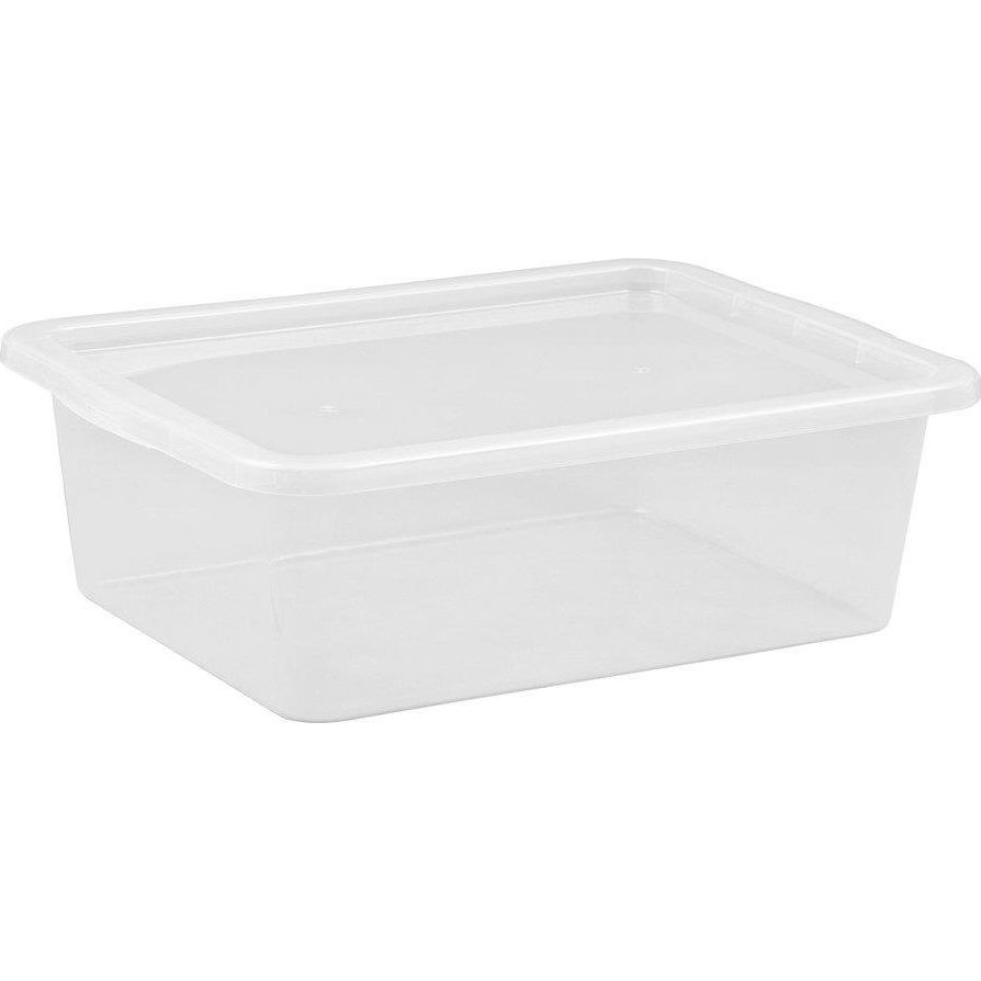 Iris Basic Box Műanyag Tárolódoboz tetővel 30L - Átlátszó (TEA000455)