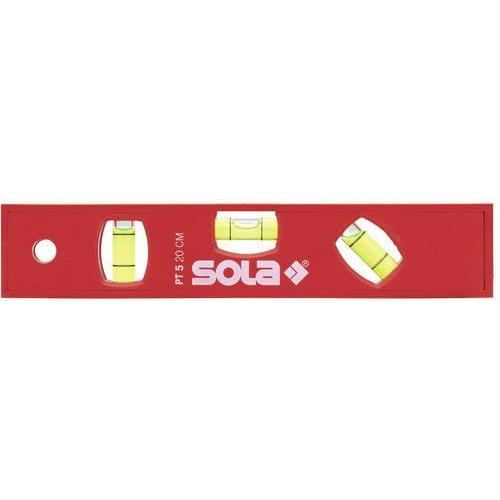 SOLA 01430601 PTM 5 Mágneses Vízmérték - 200 mm, Piros