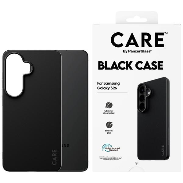 PanzerGlass CARE™ by ® TPU Case Black Samsung Galaxy S26 custodia per cellulare Cover Nero
