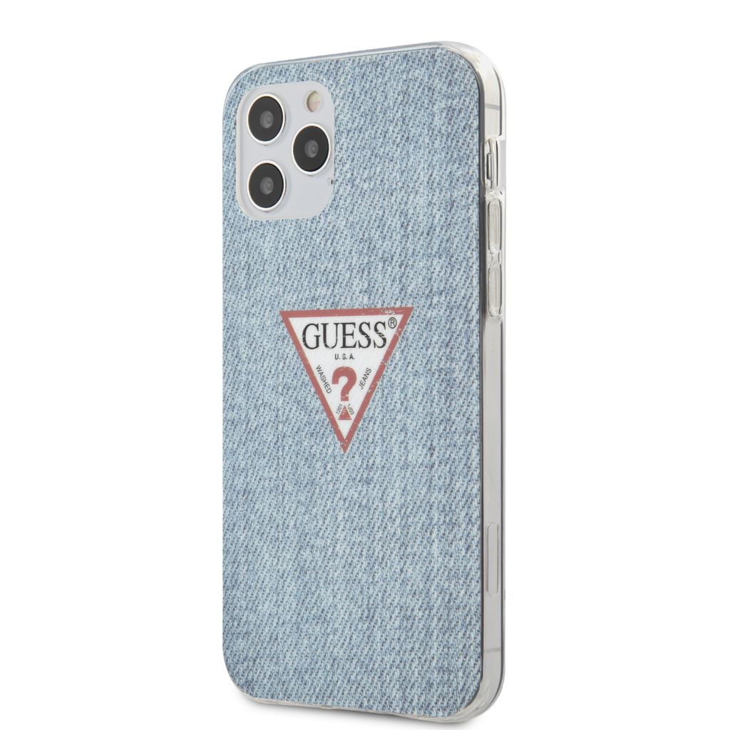 Guess Apple iPhone 12 /12 Pro tok világoskék (GUHCP12MPCUJULLB) (GUHCP12MPCUJULLB)