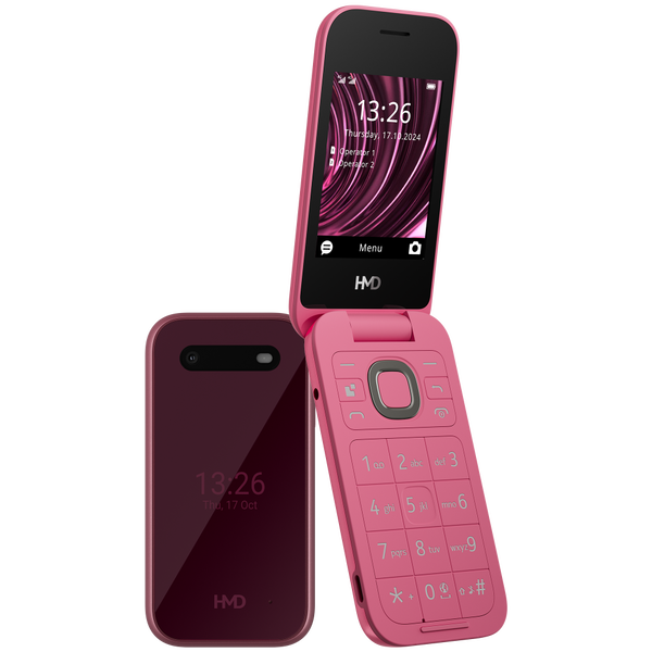 HMD 2660 FLIP 4G DS piros kártyafüggetlen mobiltelefon