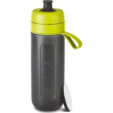 Brita 072254 воден филтър Бутилка за филтрация на вода 0,6 Д Черен, Жълт