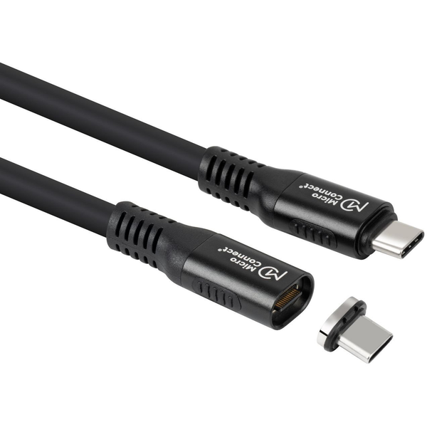 Microconnect MC-LS-USB4CC0.15 USB-kabel USB4 Gen 3x2 0,15 m USB C Sort