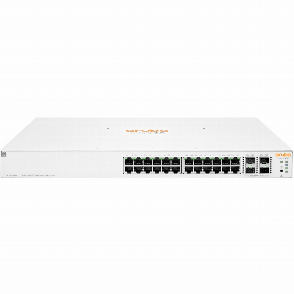 Hewlett Packard Enterprise Prepínač Aruba Instant On 24x1GbE 4xSFP+ 370W (JL684A)