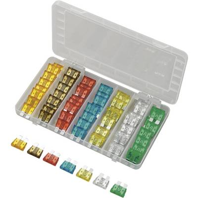 Autós biztosíték készlet, standard, 70 részes, 5 A, 7.5 A, 10 A, 15 A, 20 A, 25 A, 30 A, TRU COMPONENTS