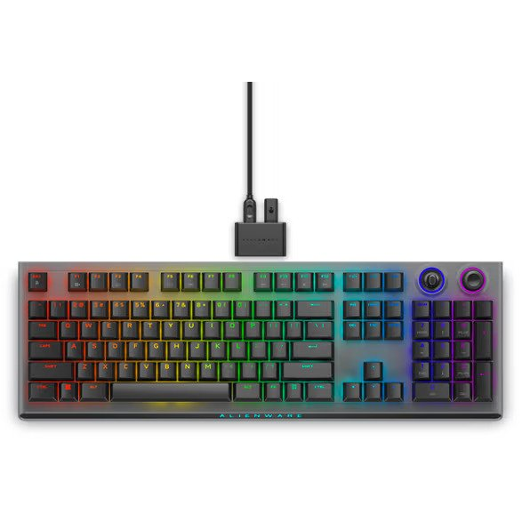 Alienware Tri-Mode AW920K toetsenbord Gamen USB + RF Wireless + Bluetooth Grijs