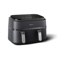 Philips 3000 series NA351/00 gruzdintuvė Dvigubas 9 L Autonominės 2750 W Karšto oro gruzdintuvė Juoda, Sidabras