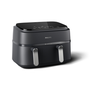 Philips 3000 series NA351/00 gruzdintuvė Dvigubas 9 L Autonominės 2750 W Karšto oro gruzdintuvė Juoda, Sidabras