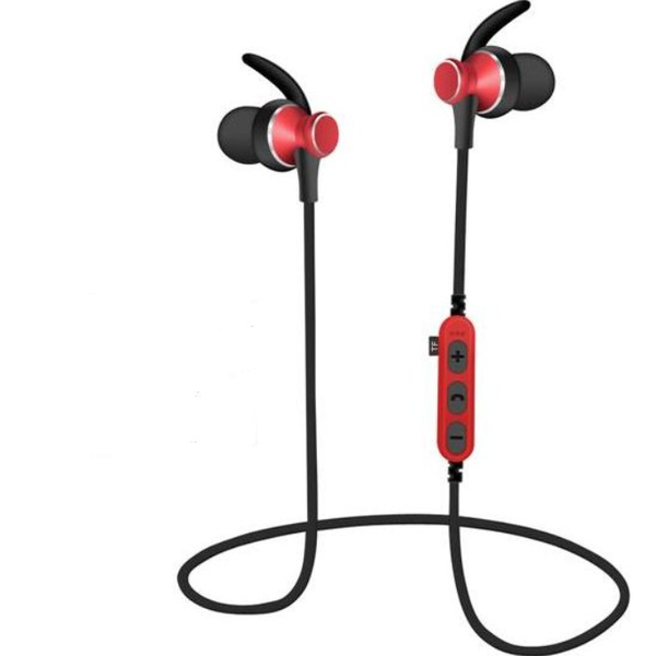 Căști intraauriculare Freestyle PM1060R pentru sport, cu Bluetooth 4.2, roșii