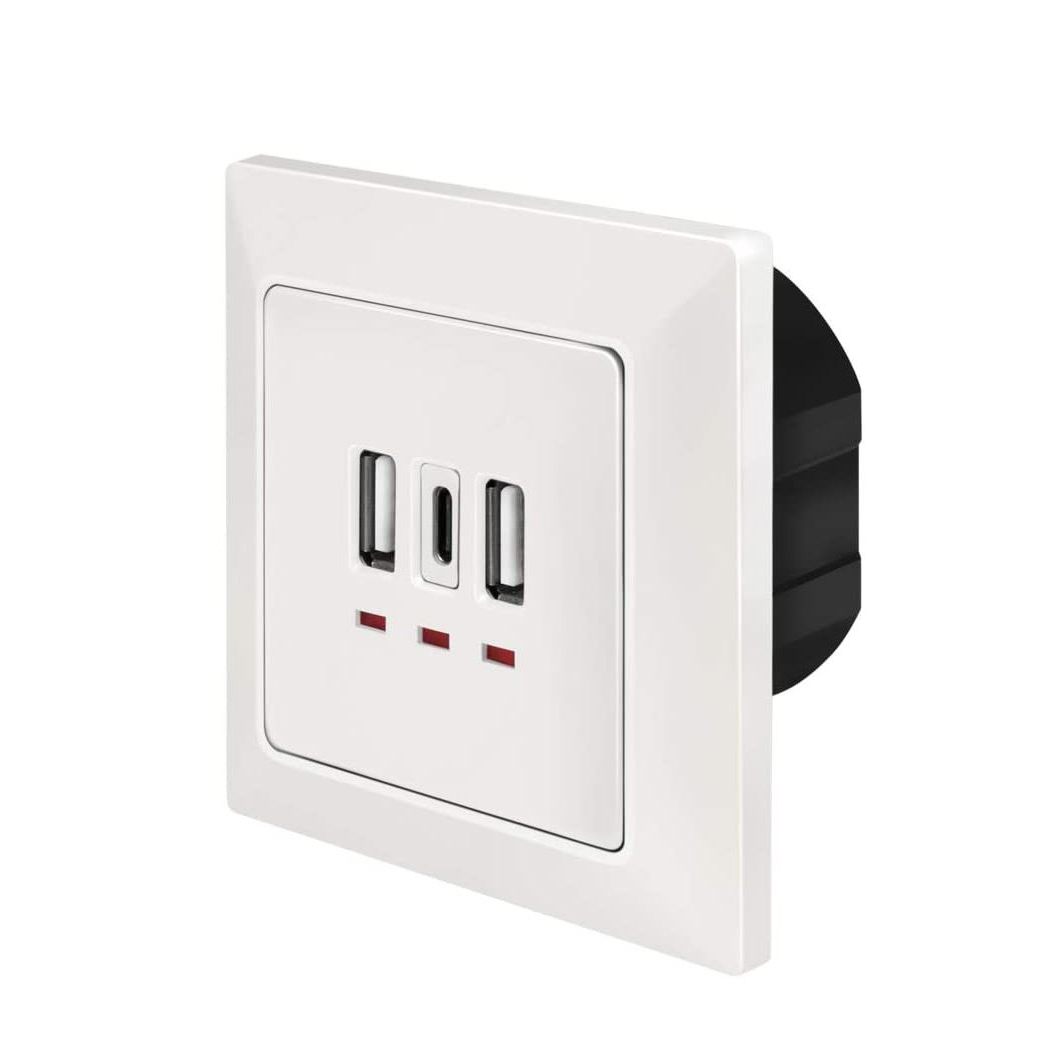 Logilink fali csatlakozó 2xUSB-A 1xUSB-C (PA0254) (PA0254)