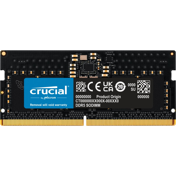 Crucial 8GB DDR5 5600MHz SO-DIMM CL46 notebook memória