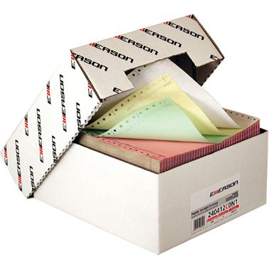 Emerson Papier do drukarki igłowej 3-warstwowy 240x12" 60g mix kolorów 600 arkuszy