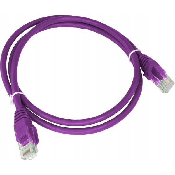 Alantec Patch-cord ALANTEC kat.6A U/UTP fioletowy 2m LSOH