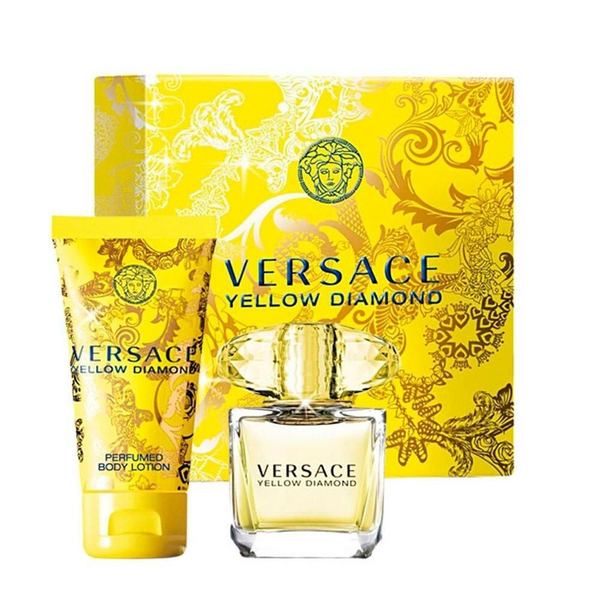 Versace Yellow Diamond EDT 50ml +  Tusfürdő 50ml + Testápoló 50ml Parfüm Hölgyeknek Ajándékcsomag