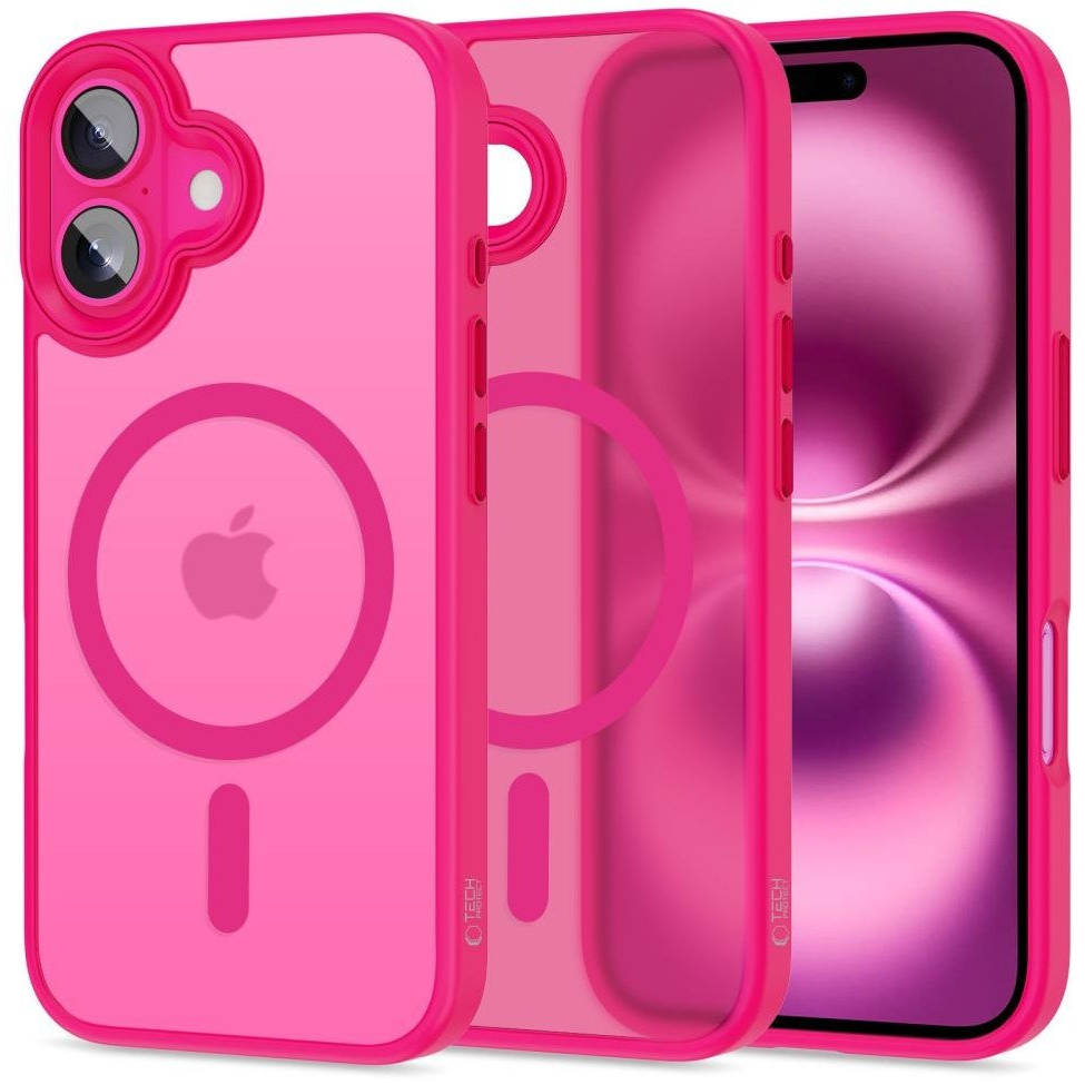 TECH-PROTECT MAGMAT MagSafe hátlaptok iPhone 16 rózsaszín SP112689 (SP112689)