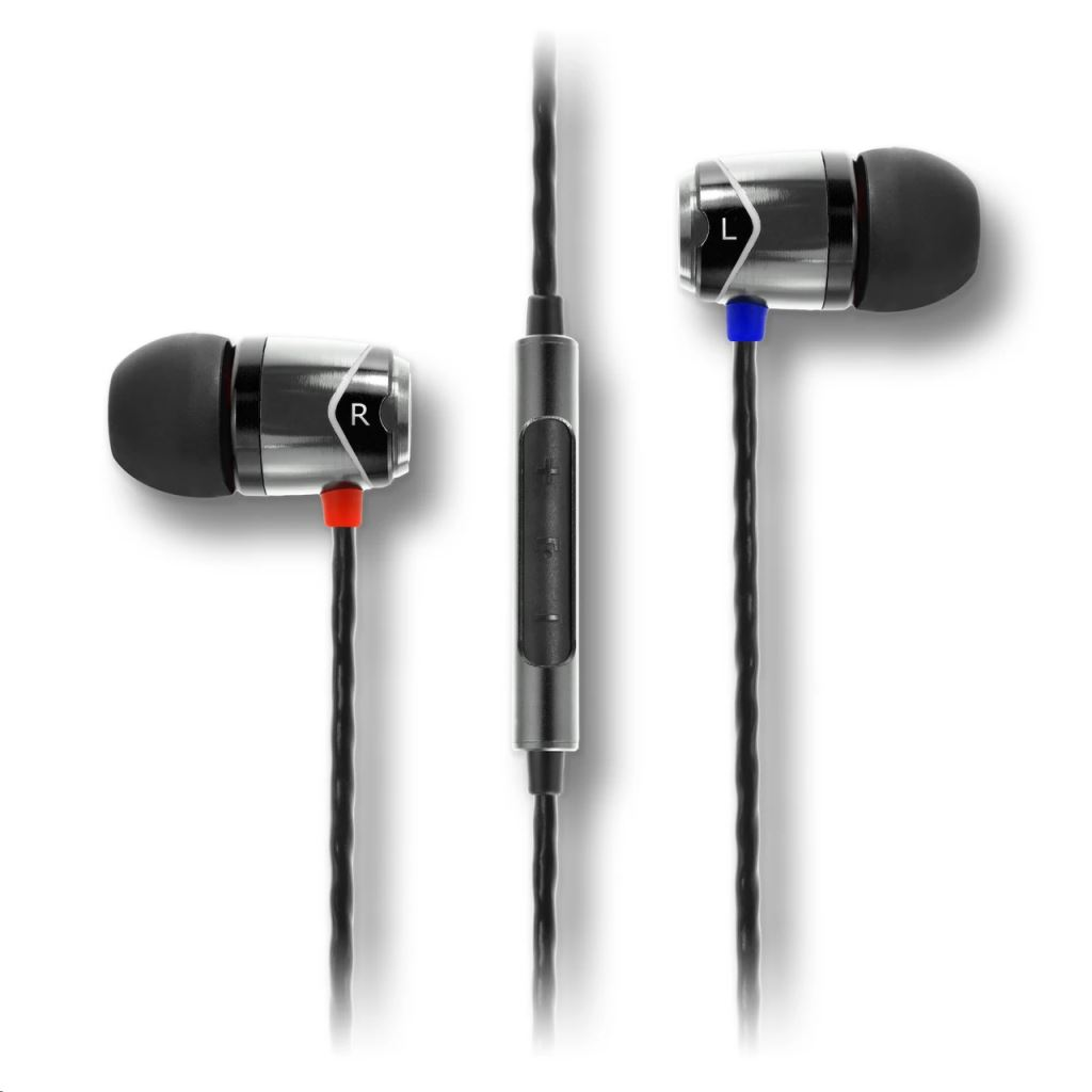 SoundMAGIC E10C In-Ear mikrofonos fülhallgató ezüst-fekete (SM-E10C-02) (SM-E10C-02)