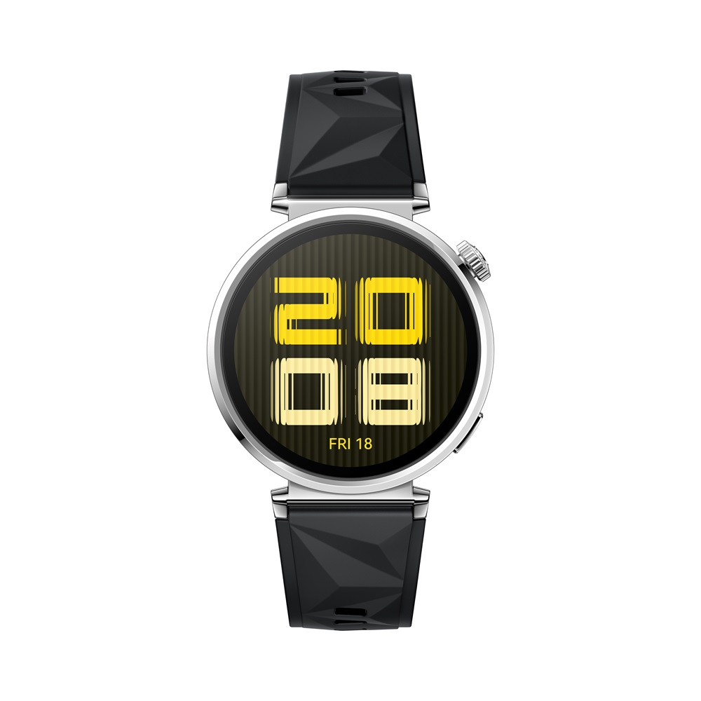 Smartwatch Huawei Watch GT 5, 41MM, Tarnish Stainless Steel Case, Black Fluoroelastomer Strap