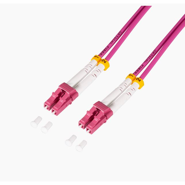 Logilink Acél páncélozott szálas patch kábel OM4 Duplex LC/UPC - LC/UPC 1m (FC4LC01) (FC4LC01)